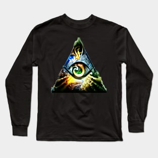 El ojo que todo lo ve - Pirámide Long Sleeve T-Shirt